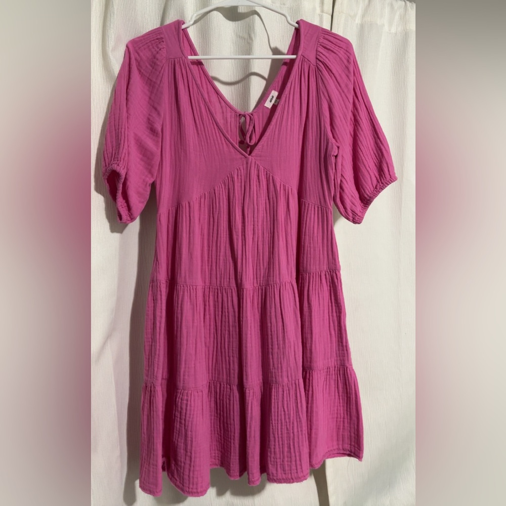 Women's Pink Aerie Open Back Dresss